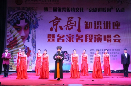 打：宋曉華、楊學(xué)功老師表演傳統(tǒng)京劇《楊門(mén)女將》片段